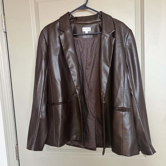 Wonderly Jackets & Blazers - Women’s Leather Blazer
